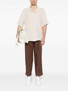 Costumein cropped linen trousers - Bruin