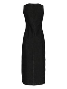 Feng Chen Wang sleeveless denim maxidress - Grijs