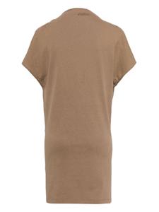 ISABEL MARANT Silvane organic cotton T-shirt dress - Bruin