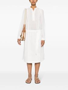 Zadig&Voltaire Ritchil belted midi dress - Wit