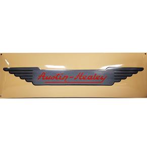 Fiftiesstore Austin Healey Logo Emaille Bord - 70 x 22 cm