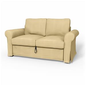 Bemz IKEA - Hoes voor 2-zitsslaapbank Backabro, Soft Yellow, Linnen