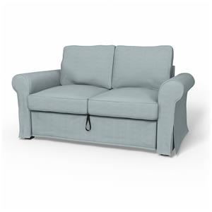 Bemz IKEA - Hoes voor 2-zitsslaapbank Backabro, Sky Blue, Katoen