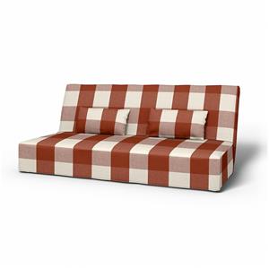 Bemz IKEA - Hoes voor slaapbank Beddinge, Terracotta, Linnen