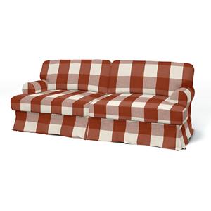 Bemz IKEA - Hoes voor 3-zitsbank Ekeskog, Terracotta, Linnen