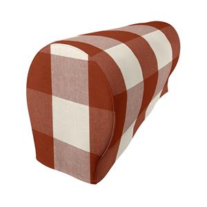 Bemz IKEA - Armleuningbeschermers Ekeskog (twee stuks), Terracotta, Linnen