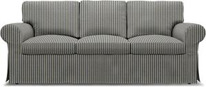 Bemz IKEA - Hoes voor 3-zitsbank Ektorp, Dark Blue, Linnen