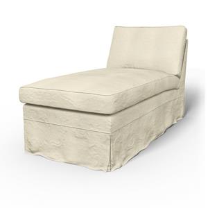 Bemz IKEA - Hoes voor chaise longue Ektorp, White, Linnen