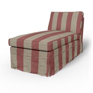 Bemz IKEA - Hoes voor chaise longue Ektorp, Happy Red, Linnen