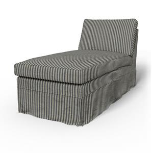 Bemz IKEA - Hoes voor chaise longue Ektorp, Dark Blue, Linnen