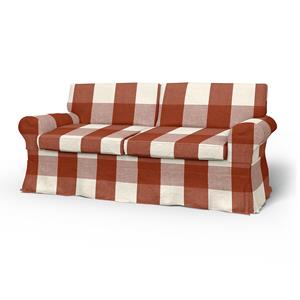 Bemz IKEA - Hoes voor 2-zitsslaapbank Ektorp, Terracotta, Linnen
