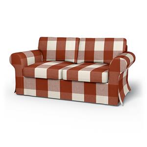 Bemz IKEA - Hoes voor 2-zitsslaapbank Ektorp, Terracotta, Linnen