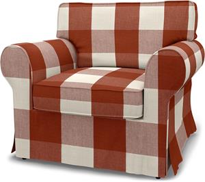 Bemz IKEA - Hoes voor fauteuil Ektorp, Terracotta, Linnen