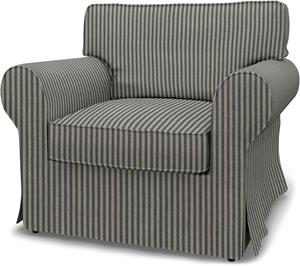 Bemz IKEA - Hoes voor fauteuil Ektorp, Dark Blue, Linnen
