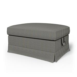 Bemz IKEA - Hoes voor voetenbank Ektorp, Dark Blue, Linnen