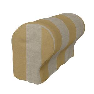 Bemz IKEA - Armleuningbeschermers Ektorp (twee stuks), Sun Yellow, Linnen