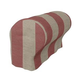 Bemz IKEA - Armleuningbeschermers Ektorp (twee stuks), Happy Red, Linnen