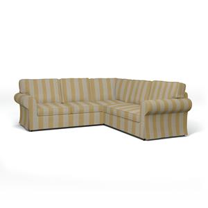 Bemz IKEA - Hoes voor 4-zitshoekbank Ektorp, Sun Yellow, Linnen