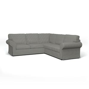 Bemz IKEA - Hoes voor 4-zitshoekbank Ektorp, Dark Blue, Linnen