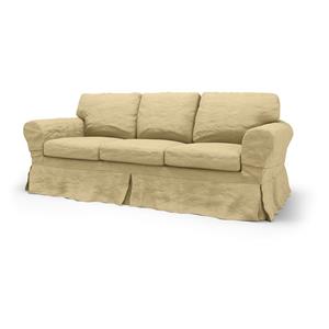 Bemz IKEA - Hoes voor 3-zitsslaapbank Ektorp, Soft Yellow, Linnen