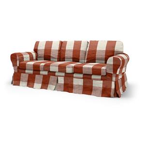 Bemz IKEA - Hoes voor 3-zitsslaapbank Ektorp, Terracotta, Linnen