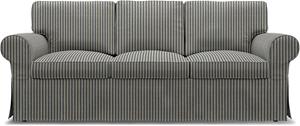 Bemz IKEA - Hoes voor 3-zitsslaapbank Ektorp, Dark Blue, Linnen
