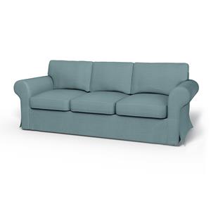 Bemz IKEA - Hoes voor 3-zitsslaapbank Ektorp, Dusty Blue, Linnen