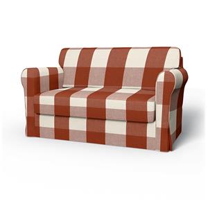 Bemz IKEA - Hoes voor slaapbank Hagalund, Terracotta, Linnen
