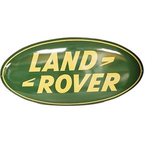 Fiftiesstore Land Rover Logo Emaille Bord - 100 x 50cm