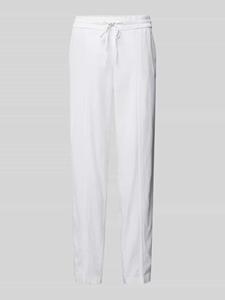 S.Oliver RED LABEL Tapered fit stoffen broek met tunnelkoord