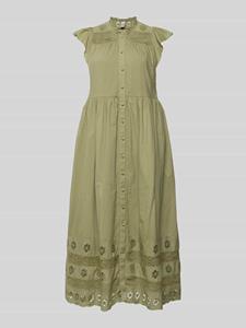 YAS Maxi jurk met broderie anglaise, model 'OLIVIA'