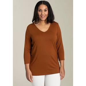 SANDGAARD Shirt met 3/4 mouwen met viscose en elastaan