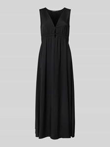 Comma Midi-jurk van viscosemix met cut-out