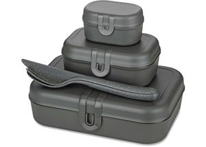 Koziol Lunchbox-Set inkl. Besteck Pascal Ready