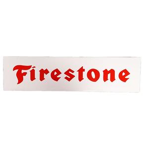 Fiftiesstore Firestone Logo Emaille Bord - 80 x 20cm