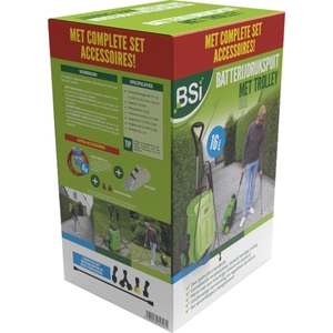 BSI Batterijdrukspuit 16L met Trolley + Accessoirepakket