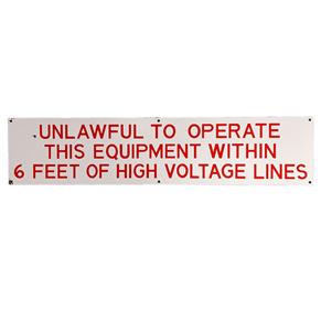 Fiftiesstore High Voltage Lines Origineel Amerikaans Straatbord - 92 x 20cm