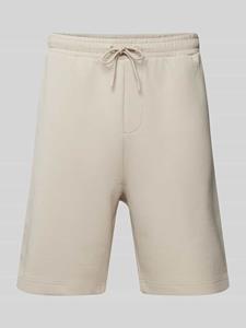 BOSS Green Regular fit sweatshorts met gestileerde steekzak, model 'Headlo'