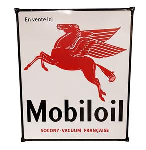 Fiftiesstore Mobiloil En Vente Ici Emaille Bord - 66 x 55cm