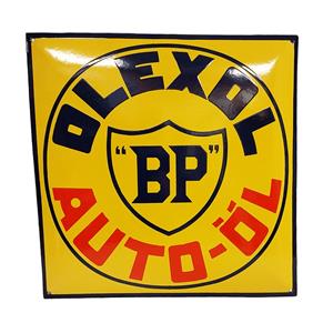 Fiftiesstore BP Olexol Emaille Bord - 45 x 45cm