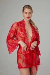 Christine Kanten Kimono Graceful - Rood