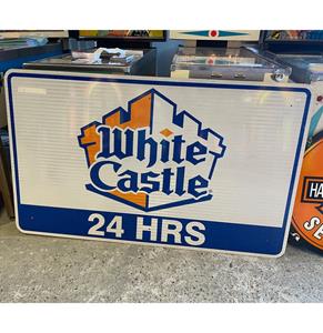 Fiftiesstore White Castle Verkeersbord- 154 x 92cm - Origineel