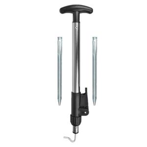 ProPlus 20x Stuks grondpennen/tentharingen metaal 30 cm met tentharingen trekker verstelbaar -
