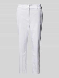 Marc Cain Regular fit stoffen broek met persplooien
