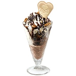 Bormioli Rocco IJscoupe Gelato; 280ml, 10x16.6 cm (ØxH); transparant; conisch; 6 stuk / verpakking