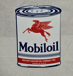 Fiftiesstore Mobiloil Emaille Bord