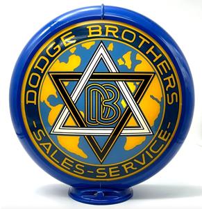Fiftiesstore Dodge Brothers Benzinepomp Bol - Glazen Lenzen
