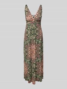 Apricot Midi-jurk met V-hals in all-over look