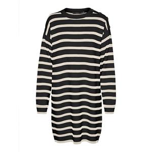Saba Long Sleeve O-neck Button Dress