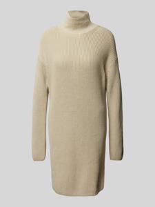 Calvin Klein Jeans Knielange gebreide jurk met opstaande kraag, model 'CHUNKY LOOSE'